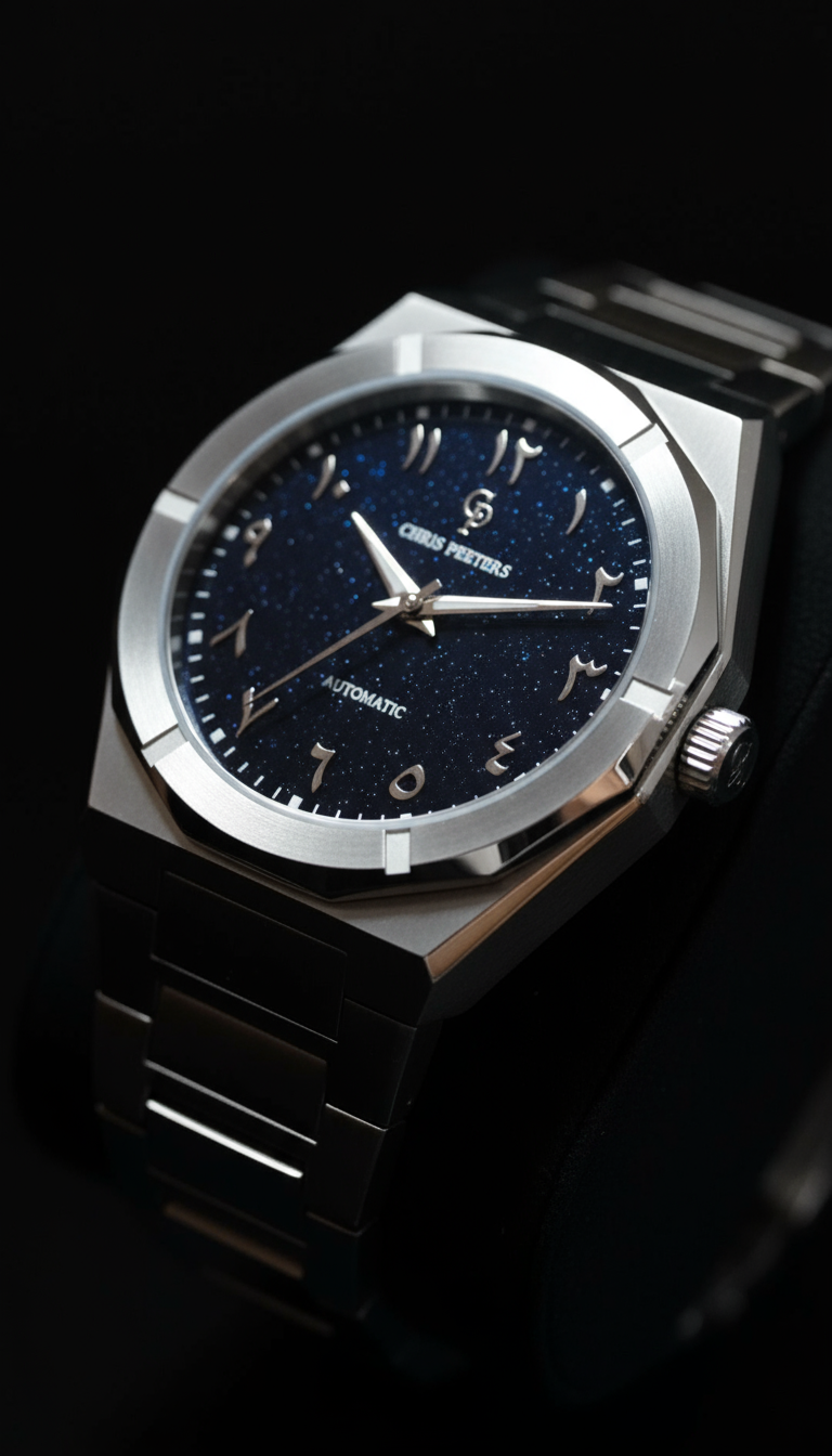 Close-up Wijzerplaat 10:10 Andere Hoek