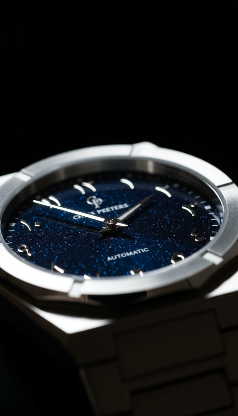 Close-up Wijzerplaat Astra Arabic Blue